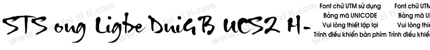 STS ong Ligbe DniGB UCS2 H字体转换